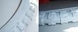 All White 18 x 1.75 Bicycle Knobby Tire