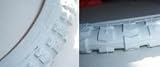 All White 18 x 1.75 Bicycle Knobby Tire