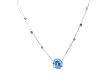 Glass Medallion Star Necklace - Blue, by Anat Eyal