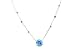 Glass Medallion Star Necklace - Blue, by Anat Eyal
