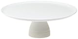 Rings White Porcelain Footed Cake Plate