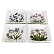 Portmeirion Botanic Garden Square Mini Dishes 3" Each Set of 4