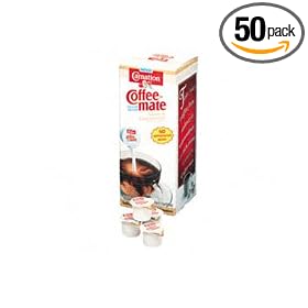 Coffee-Mate(R) Individual Nondairy Creamers, Regular, Box Of 50