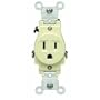 Leviton 5015-I Grounded Outlet Ivory 15A 125V