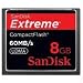 Sandisk 8GB Extreme CF memory card - UDMA 60MB/s 400x (SDCFX-008G-A61, Retail Package) 