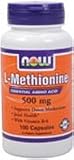 L-Methionine 100 Caps 500 / 10 Mg ( Vitamin B-6 ) - NOW Foods
