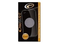 CROCFOL ART Design Back Cove Folie CARBON Black fuer iPhone 4