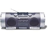 CD Boombox with AM/FM Tuner, Cassette Deck and Powered Woofer
