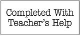 HARDING HOUSE PUBLISHERS STAMP COMPLETED WITHTEACHER S HELP