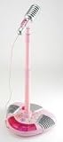 Pink Music Pop Star Singalong Microphone: Musical Party Stage Microphone Stand for the Little Idol