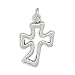 Jewelry : Cut Out Curved Cross Charm