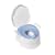 PRIMO 4-In-1 Soft Seat Toilet Trainer and Step Stool White with Pastel Blue Seat