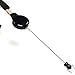 Cosmos 2 pcs Black Retractable Elastic Neck Strap Band Lanyard For ID Card, Badge, Factory Worker, Students, Office Worker