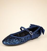 Rear Bow Glitter Sequin Embellished Shoes