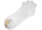 Gold Toe 3 Pk Marathon Plus Size Socks WHITE 10 - 12