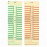TOPS 1276 Business Forms 3-1/2 X 10-1/2 Semimonthly Time Cards For Cincinnati, Lathem, Simplex, Acroprint