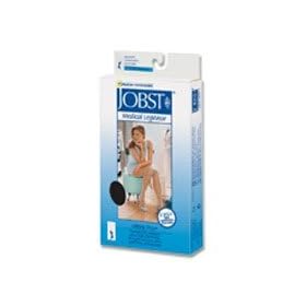 Jobst Stockings Support Wear Ultra Sheer Knee high 15-20 mm/Hg Compression Black, Large - 1 ea