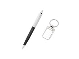 Black 2 & Silver Ballpoint Pen Keychain Key Chain Set by Cuff-Daddy