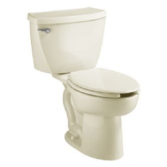American Standard 3483001.021 Cadet Right Height Elongated Pressure Assisted Two Piece Toilet, Bone