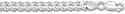 925 Sterling Silver Bevelled Curb Chain 5mm 24" 31GRAM Solid (Made In Italy)