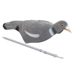 12 x Flocked Wood Pigeon Shell Decoys with springs