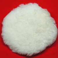 7 SOFT REAL WOOL POLISHER BUFFER BONNET PAD with STRING ATTACHMENT for POLISHING BUFFING by Anytime Tools