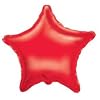 Folienballon, Stern-Form, ca. 45cm, Unifarben, Rot