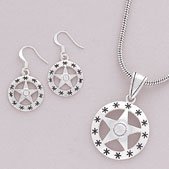 Texas Star Jewelry Set