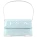Pierre Cardin Evolution - White Trim Flap Baguette Bag Baby Blue