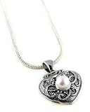 Anatoli Freshwater Pearl Heart Locket Necklace