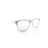 Classic White Frame Clear Lens Sunglasses