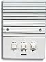Tektone Apartment Station - flush mount, 3 common and 1 selective wires, plastic plate with Braille
