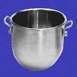 Mixing Machine Bowl, 20 Qt. Cap., Fits Hobart Mixers, 18-8 Stainless Steel 1.8 Mm Thickness.