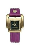 BCBG Socialite Arabesque Raspberry Leather Black Dial Women's Watch #BG6232