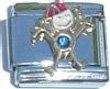 Clearly Charming September Sapphire Color Boy Child Baby Birthstone Italian Charm