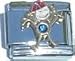 Clearly Charming September Sapphire Color Boy Child Baby Birthstone Italian Charm