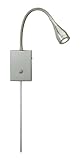 IMAGE OF Adesso 3661-22 Seek Wall Lamp, Satin Steel Finish