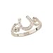 Beautiful! Authentic Black Hills Diamond-cut Gold-Sterling-silver Women's Horseshoe Ring