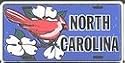 North Carolina License Plate