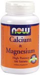 NOW Calcium  Magnesium - High Potency - 100 Tabs