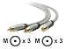 Belkin Video Cable Component 4.9m PureAV Component Video Cable (Silver) mit einer Kabell nge von 4.9m