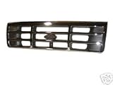 Chrome Grille Grill 92-96 Ford F150 F250 Pickup Truck Bronco 92 93 94 95 96 1992 1993 1994 1995 1996 Pickups Trucks Chromed