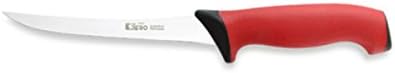 Mad Cow Cutlery JERO TR 6" Curved Semi-Flex Boning Knife With Santoprene Non-Slip Handle