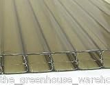 Greenhouse Warehouse 16mm Polycarbonate Sheet - Bronze - 1050 x 2000mm