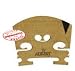 Aubert Teller Germany V Insert Semi Fitted Violin Bridge 4/4, 9142-44