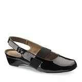 Women's Hush Puppies EILEEN Wedge Sandals BLACK 6.5 M