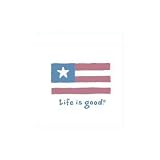 LIFE IS GOOD FLAG TEE - WOMENS