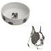  - Boston Terrier Paw Print Bowl, Porcelain by Rosalinde (7 in. x 2.5 in. deep)