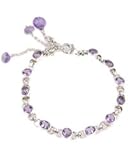 Janice Girardi Round & Oval Link Amethyst Bracelet