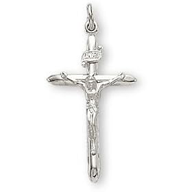 Sterling Silver Crucifix and 18-inch Chain by 